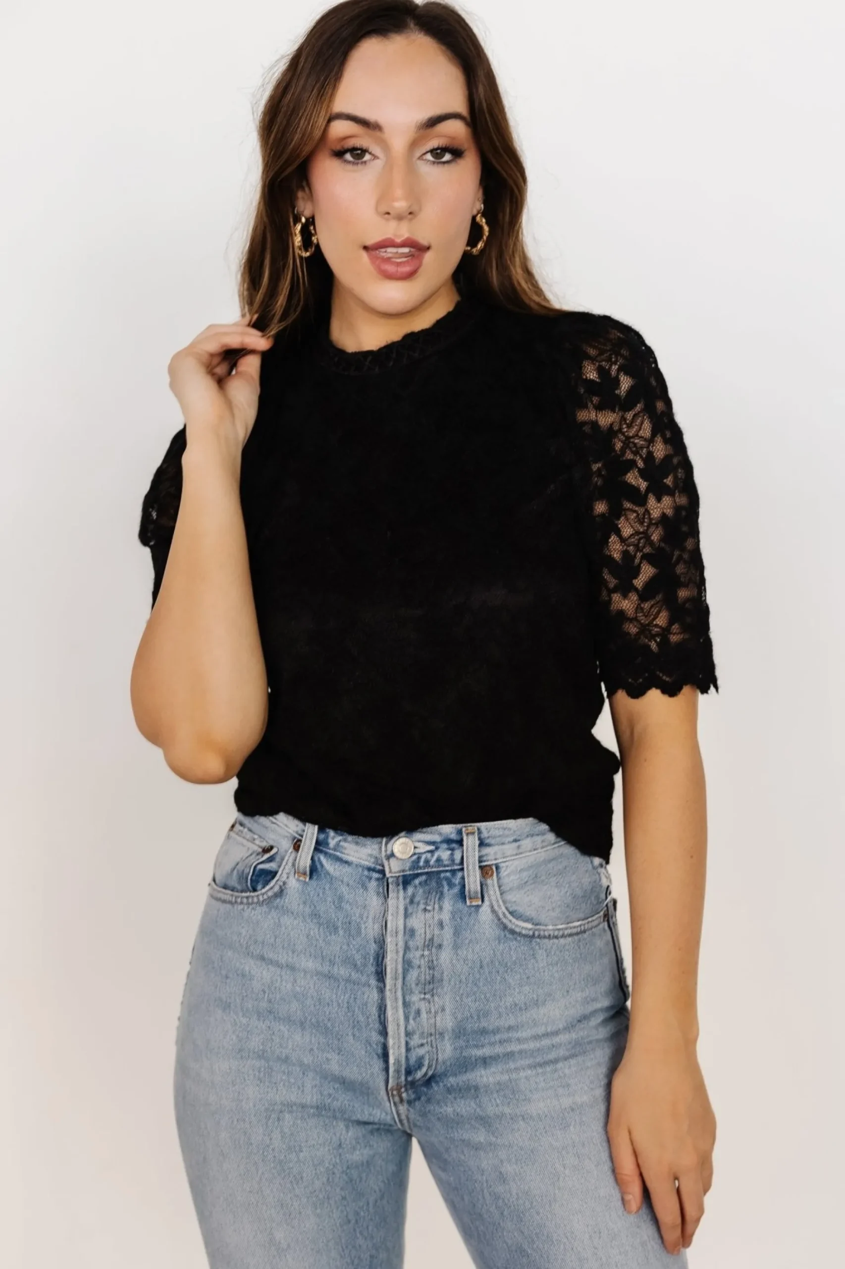 Clearance Lottie Lace Top | blouses + shirts