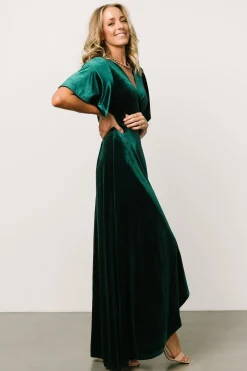 Shop Maella Velvet Wrap Dress | SALE