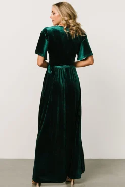 Shop Maella Velvet Wrap Dress | SALE