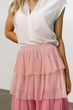 Cheap Marlene Tulle Ruffle Skirt | skirts