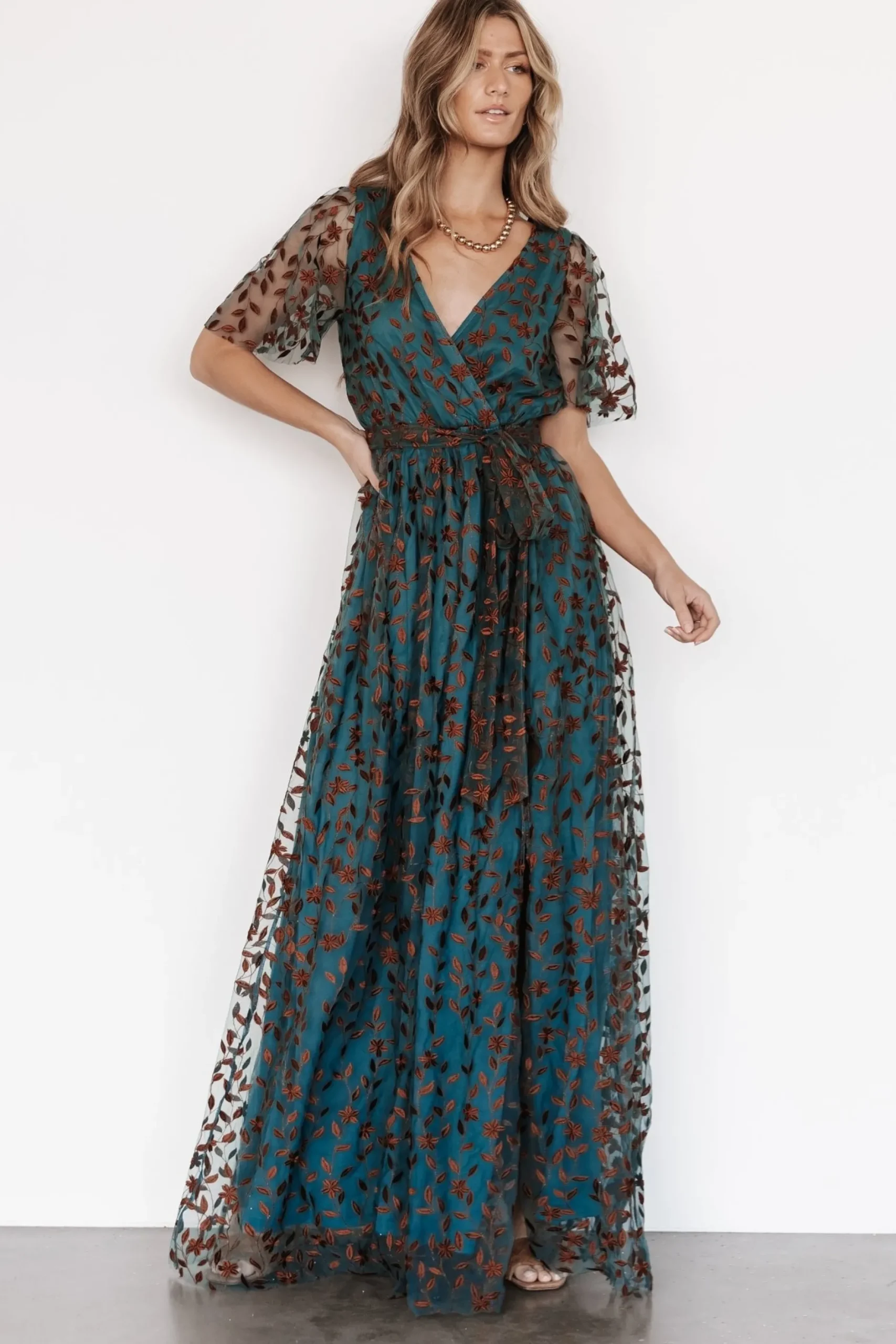 Discount Marseille Embossed Maxi Dress | SALE