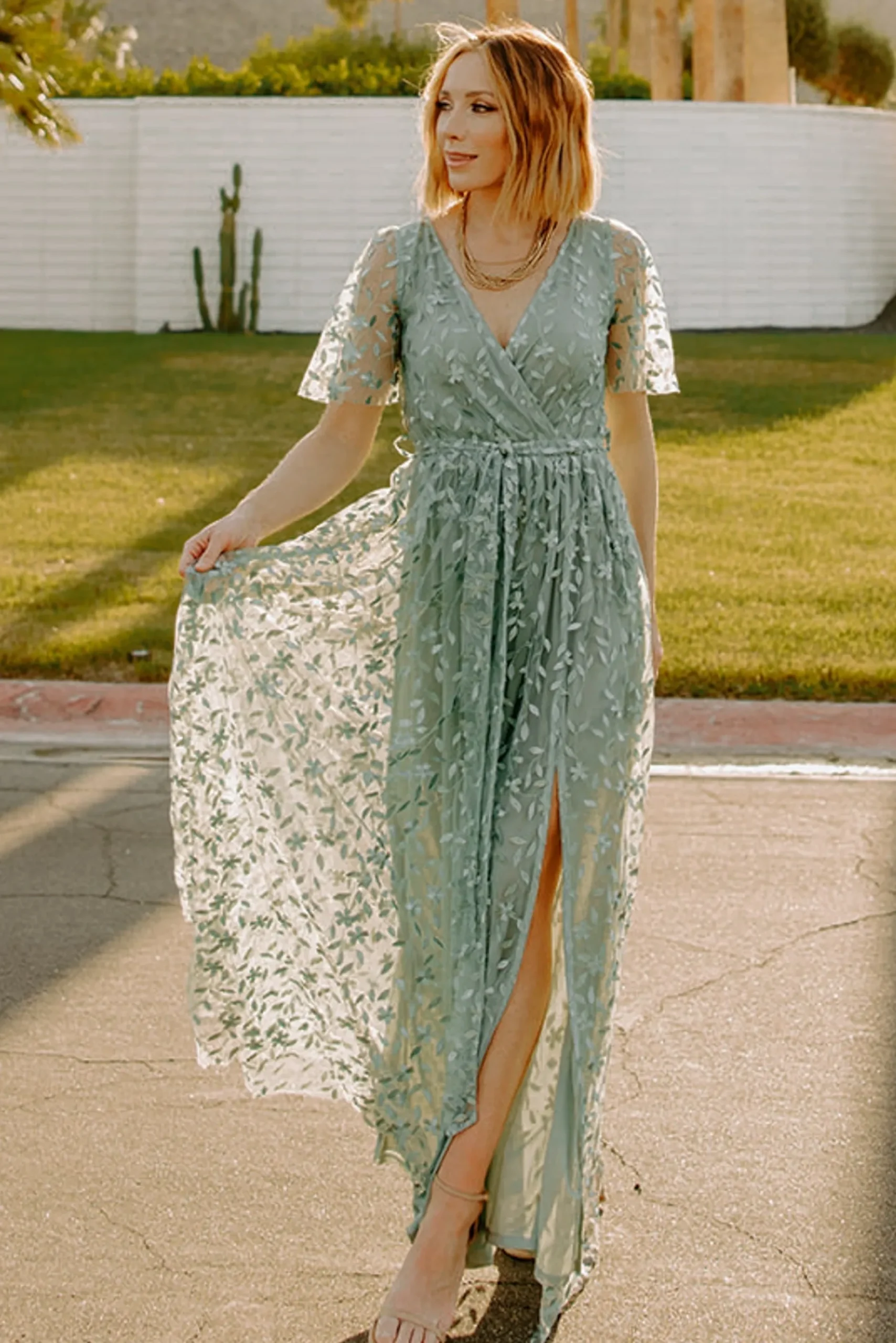 New Marseille Embossed Maxi Dress | SALE