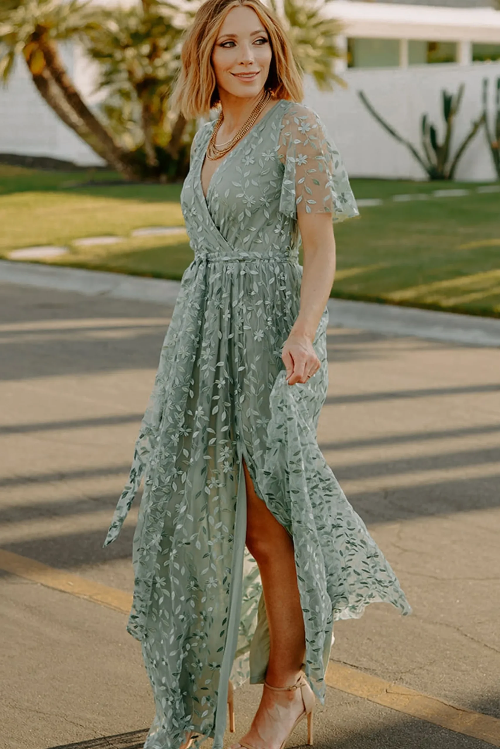 New Marseille Embossed Maxi Dress | SALE