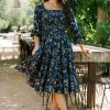 Store Marta Smocked Midi Dress | SALE