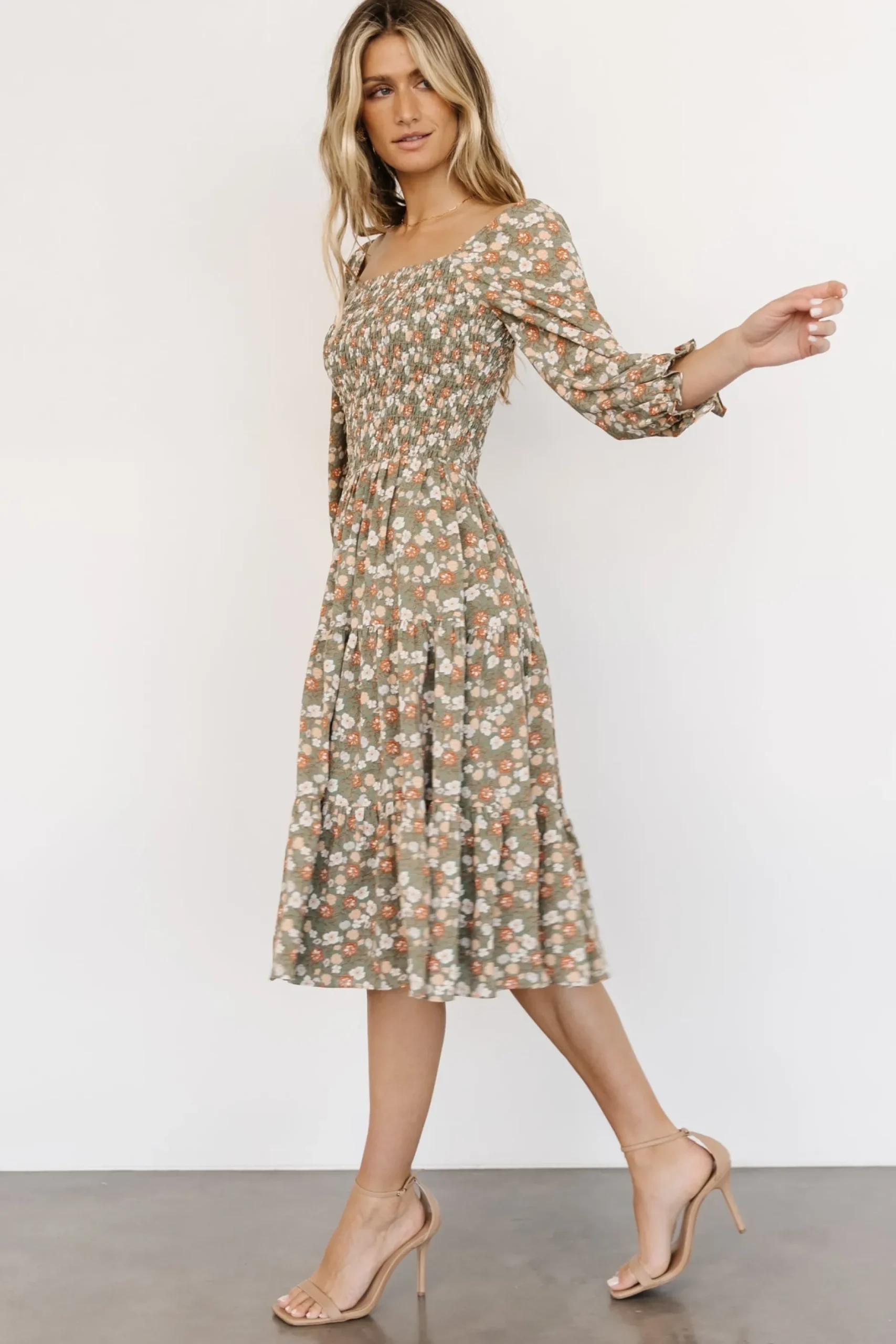 Best Marta Smocked Midi Dress | SALE