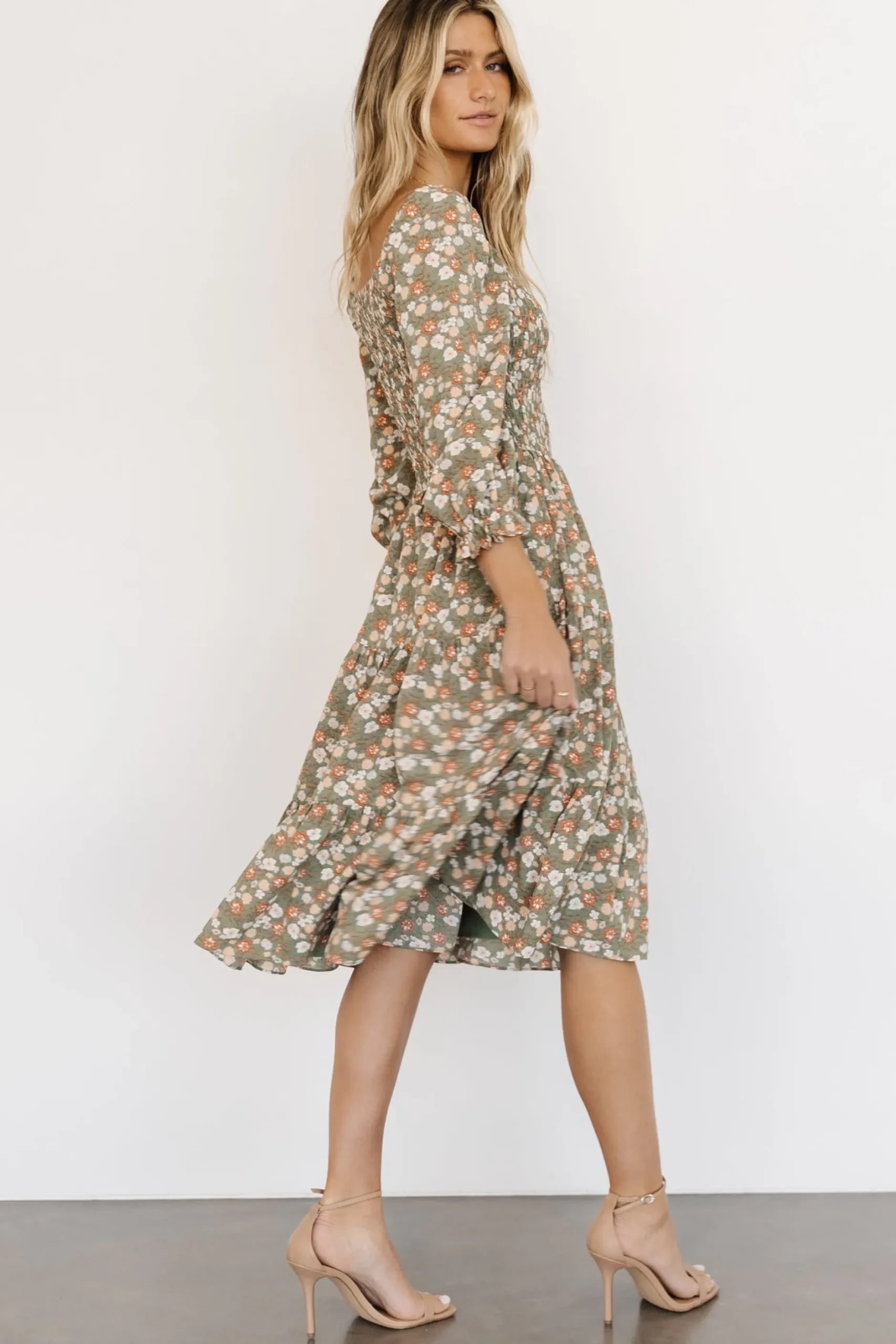 Best Marta Smocked Midi Dress | SALE