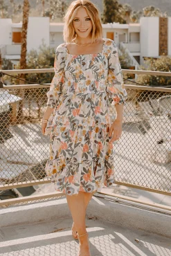 Best Marta Smocked Midi Dress | SALE