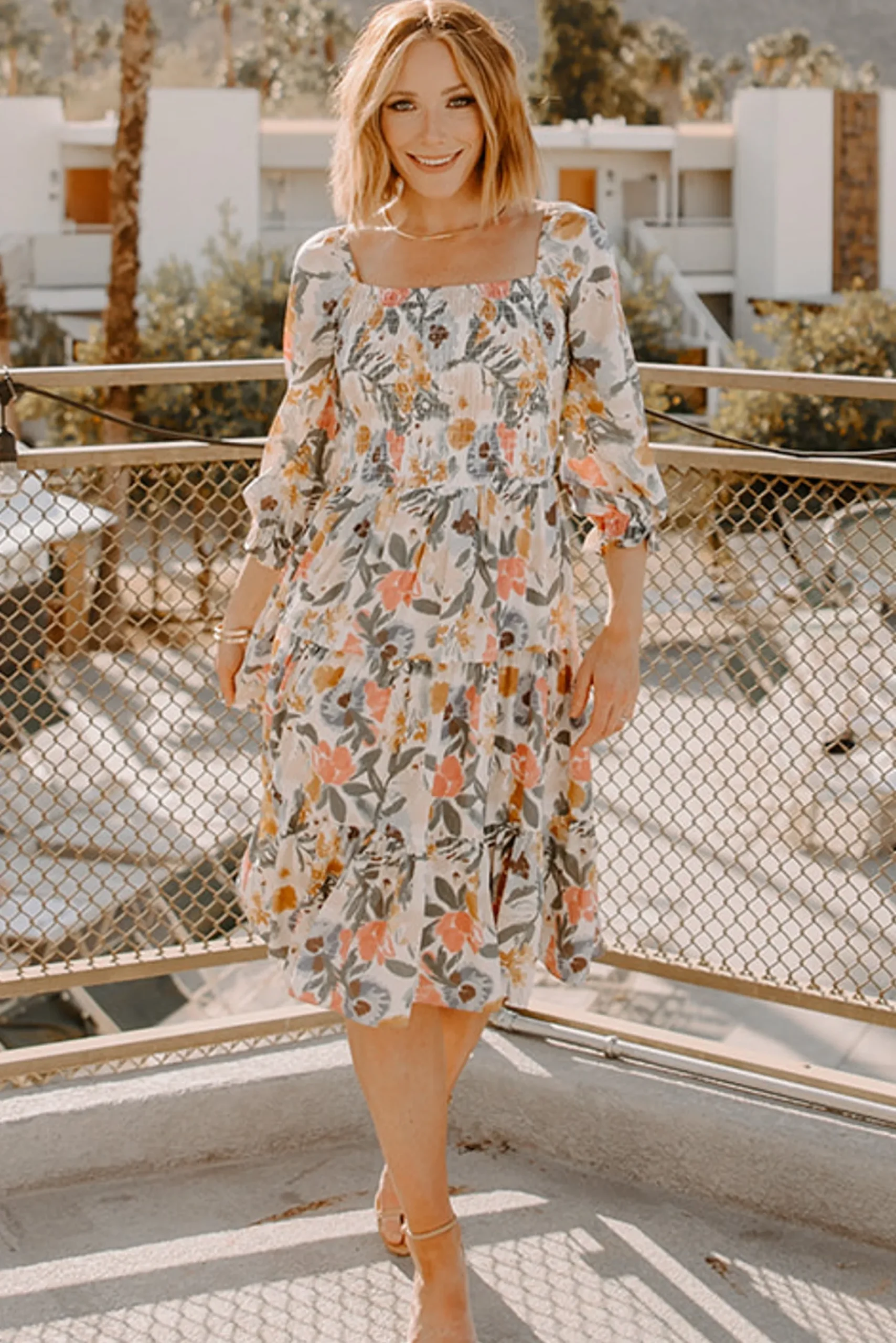 Best Marta Smocked Midi Dress | SALE