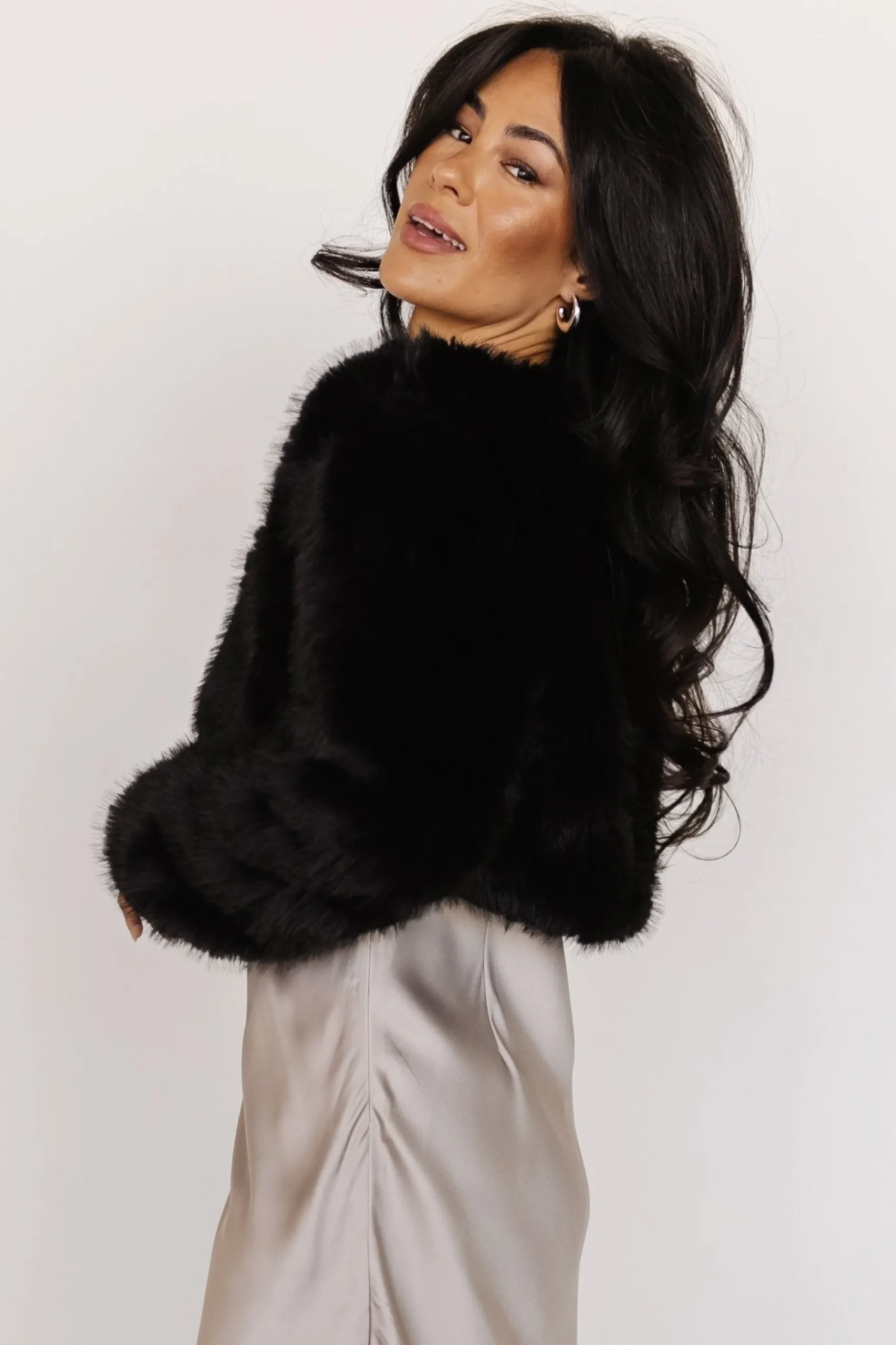 Clearance Maserati Crop Faux Fur Coat | outerwear