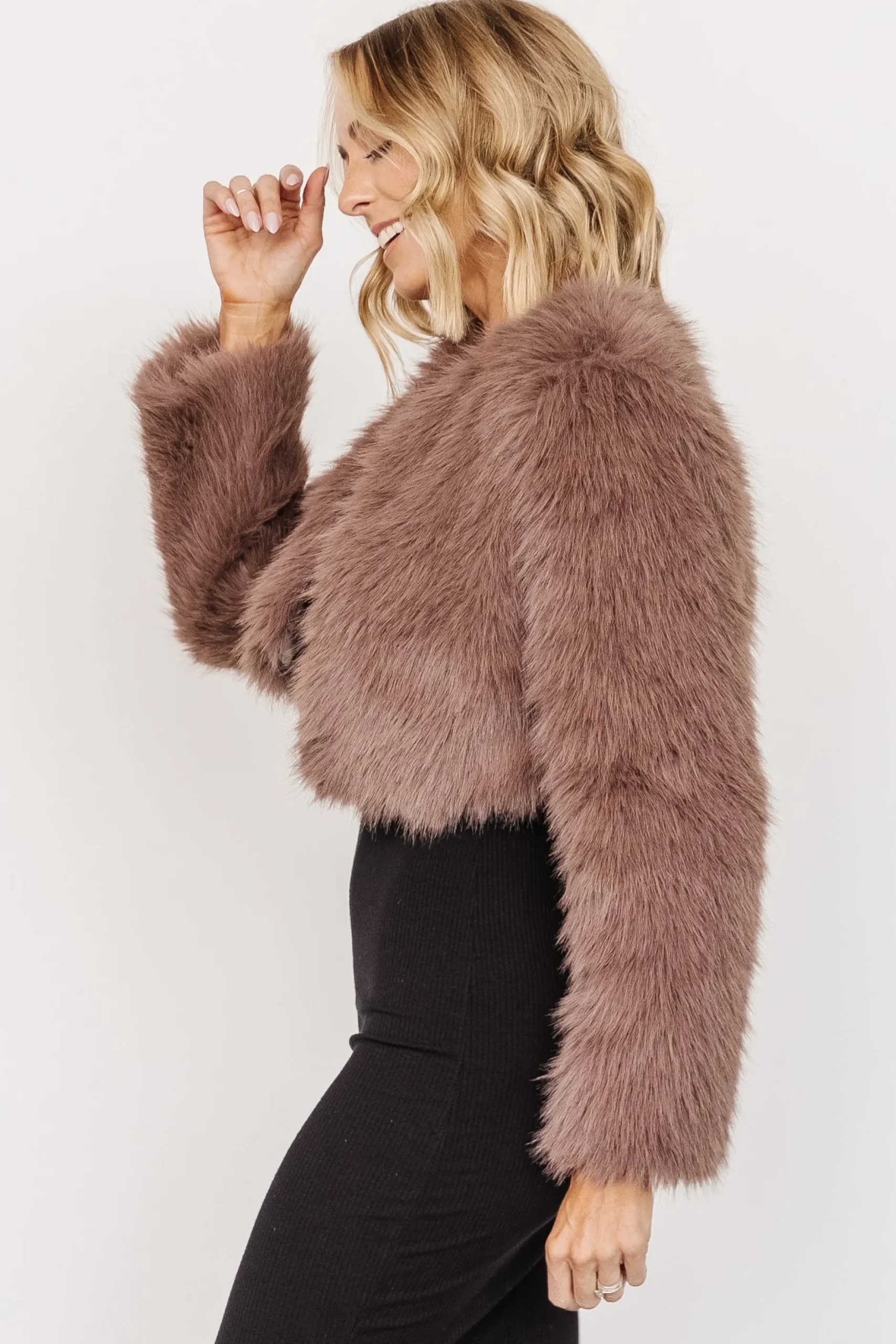 Clearance Maserati Crop Faux Fur Coat | outerwear