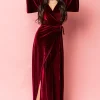 Clearance Meghan Velvet Wrap Maxi Dress | maxi dresses | WEDDING SUITE