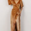 Shop Meghan Velvet Wrap Maxi Dress | maxi dresses | WEDDING SUITE