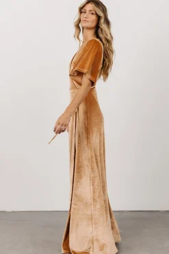 Shop Meghan Velvet Wrap Maxi Dress | maxi dresses | WEDDING SUITE