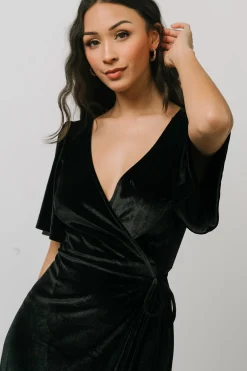 Online Meghan Velvet Wrap Maxi Dress | maxi dresses | WEDDING SUITE