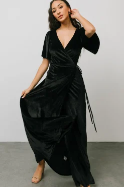 Online Meghan Velvet Wrap Maxi Dress | maxi dresses | WEDDING SUITE