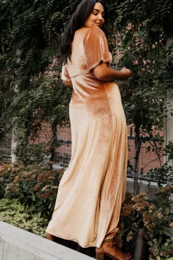 Shop Meghan Velvet Wrap Maxi Dress | maxi dresses | WEDDING SUITE