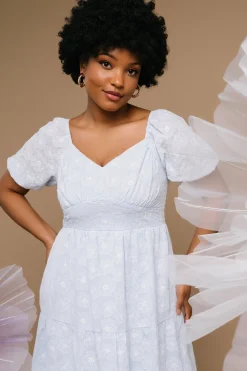 Best Sale Mildred Embroidered Midi Dress | SALE