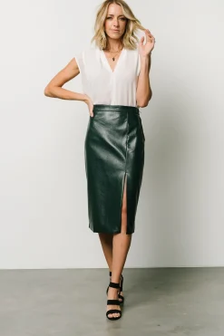 Clearance Montague Vegan Leather Skirt | skirts