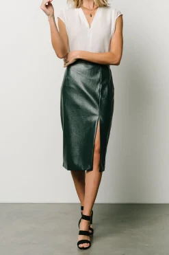 Clearance Montague Vegan Leather Skirt | skirts