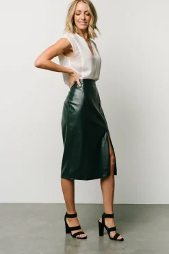 Clearance Montague Vegan Leather Skirt | skirts