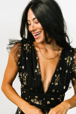 New Natalia Floral Embellished Maxi Dress | tulle styles