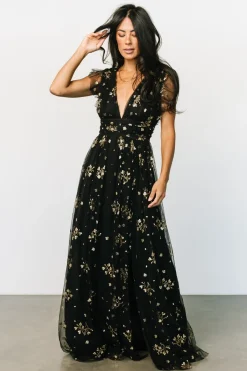 New Natalia Floral Embellished Maxi Dress | tulle styles