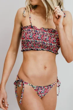Discount Nikki Neon Floral Bikini Bottom bikini