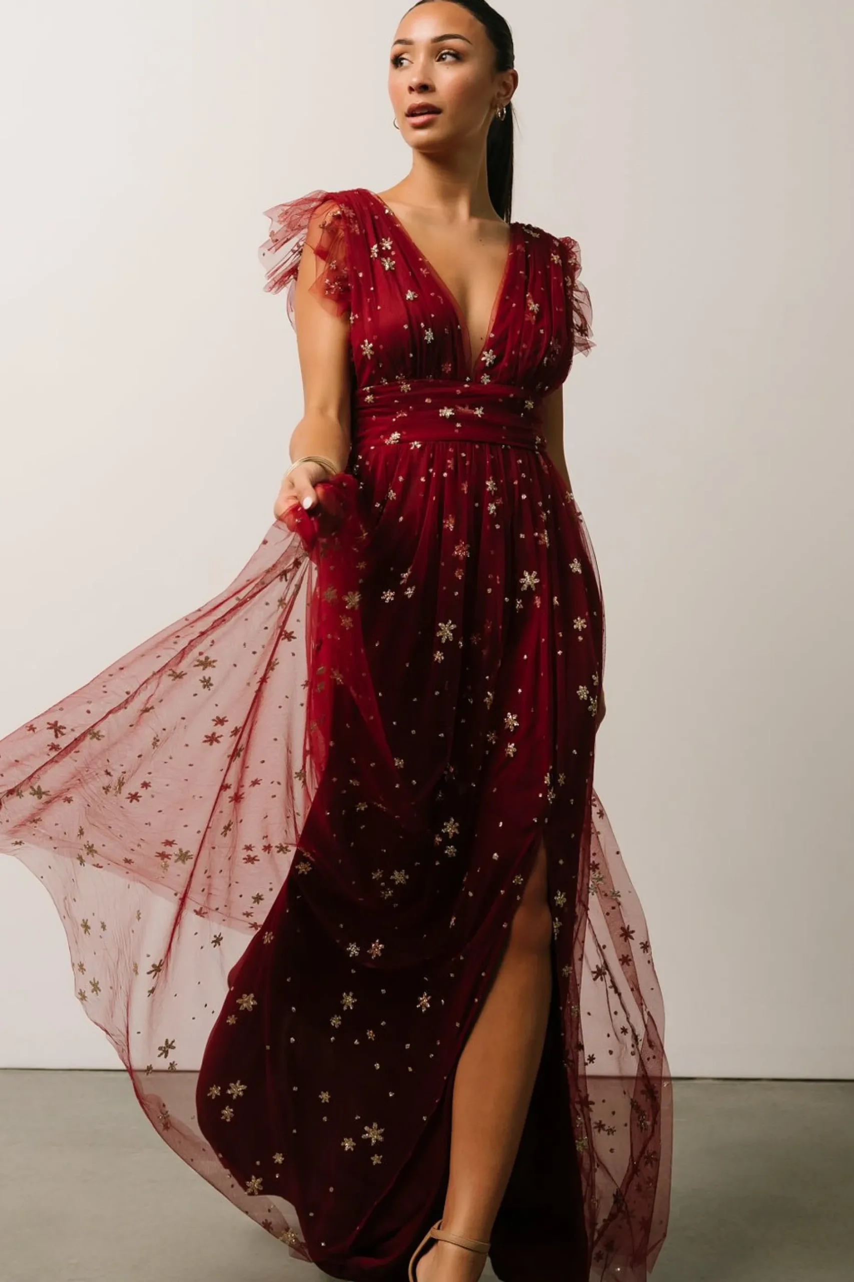 Online Nova Shimmer Maxi Dress | tulle styles