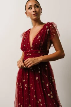 Online Nova Shimmer Maxi Dress | tulle styles