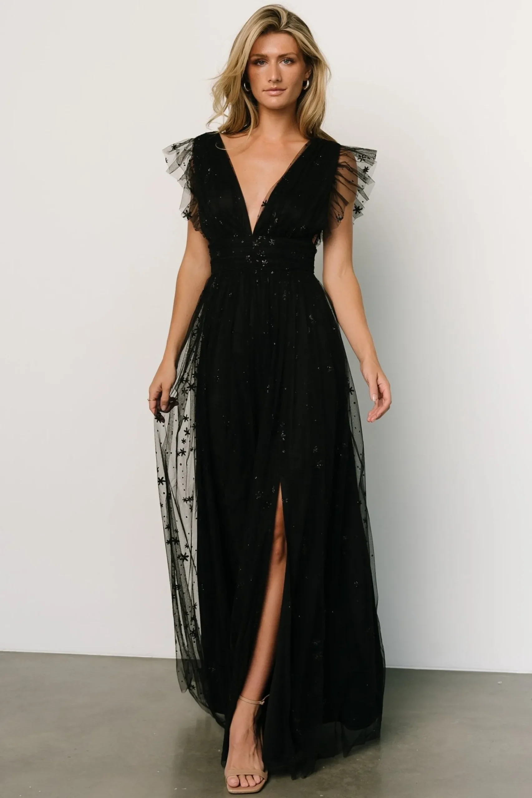 Discount Nova Shimmer Maxi Dress | tulle styles
