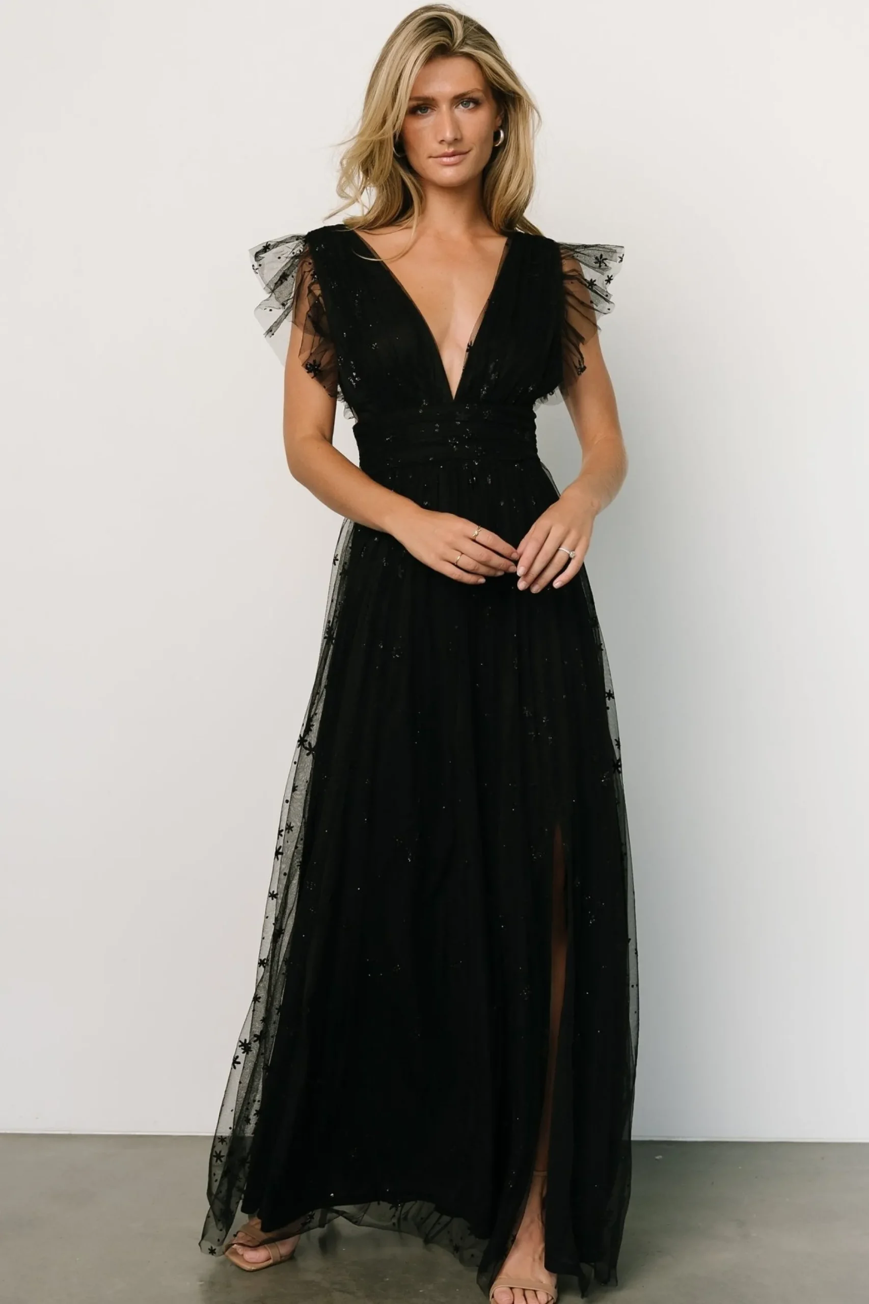 Discount Nova Shimmer Maxi Dress | tulle styles