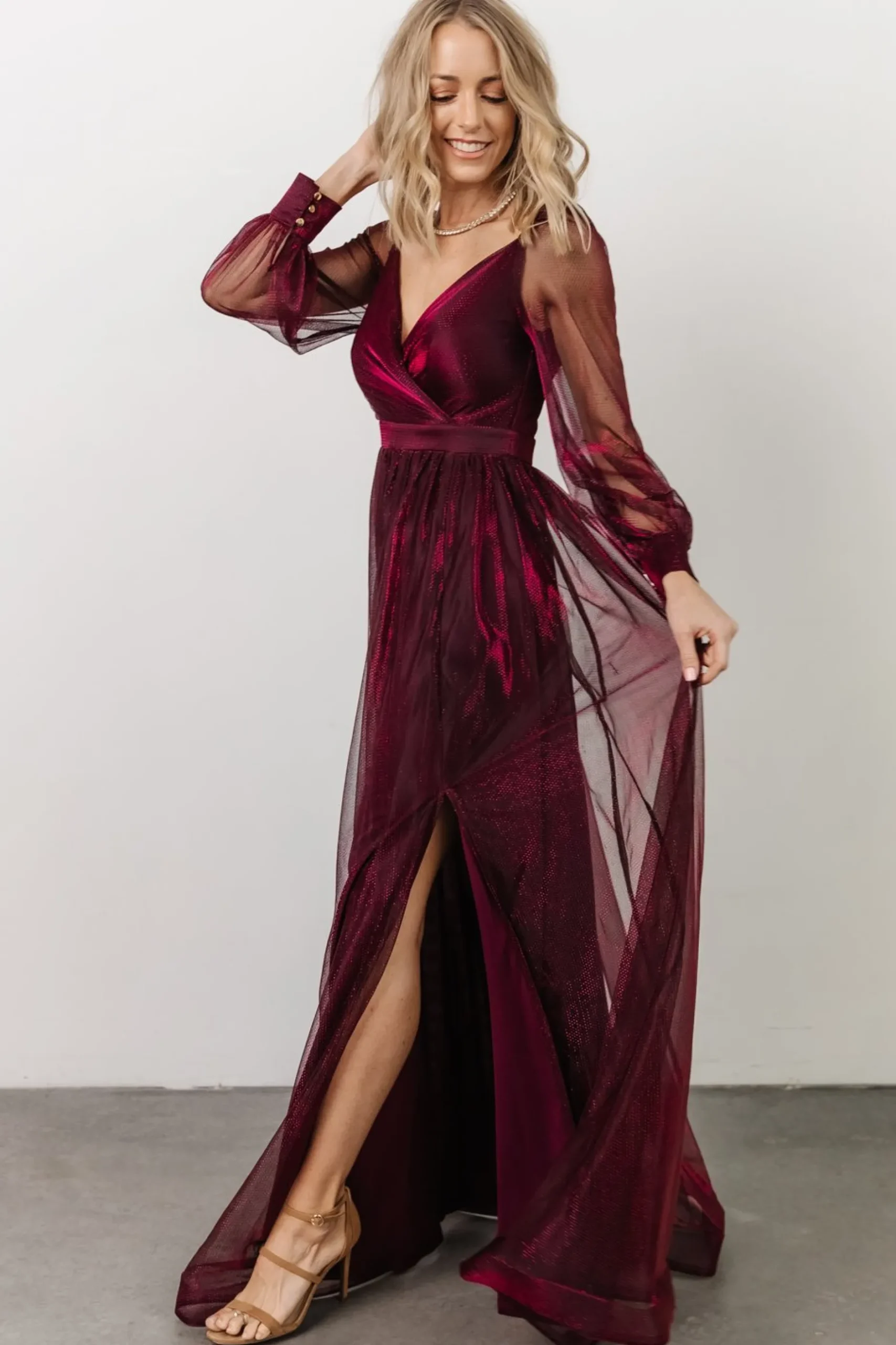 Online Octavia Shimmer Gown | embellished + sequined