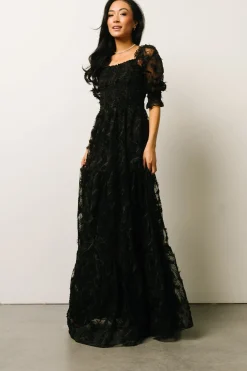 Online Paloma Smocked Feather Maxi Dress | bump friendly | WINTER ESSENTIALS