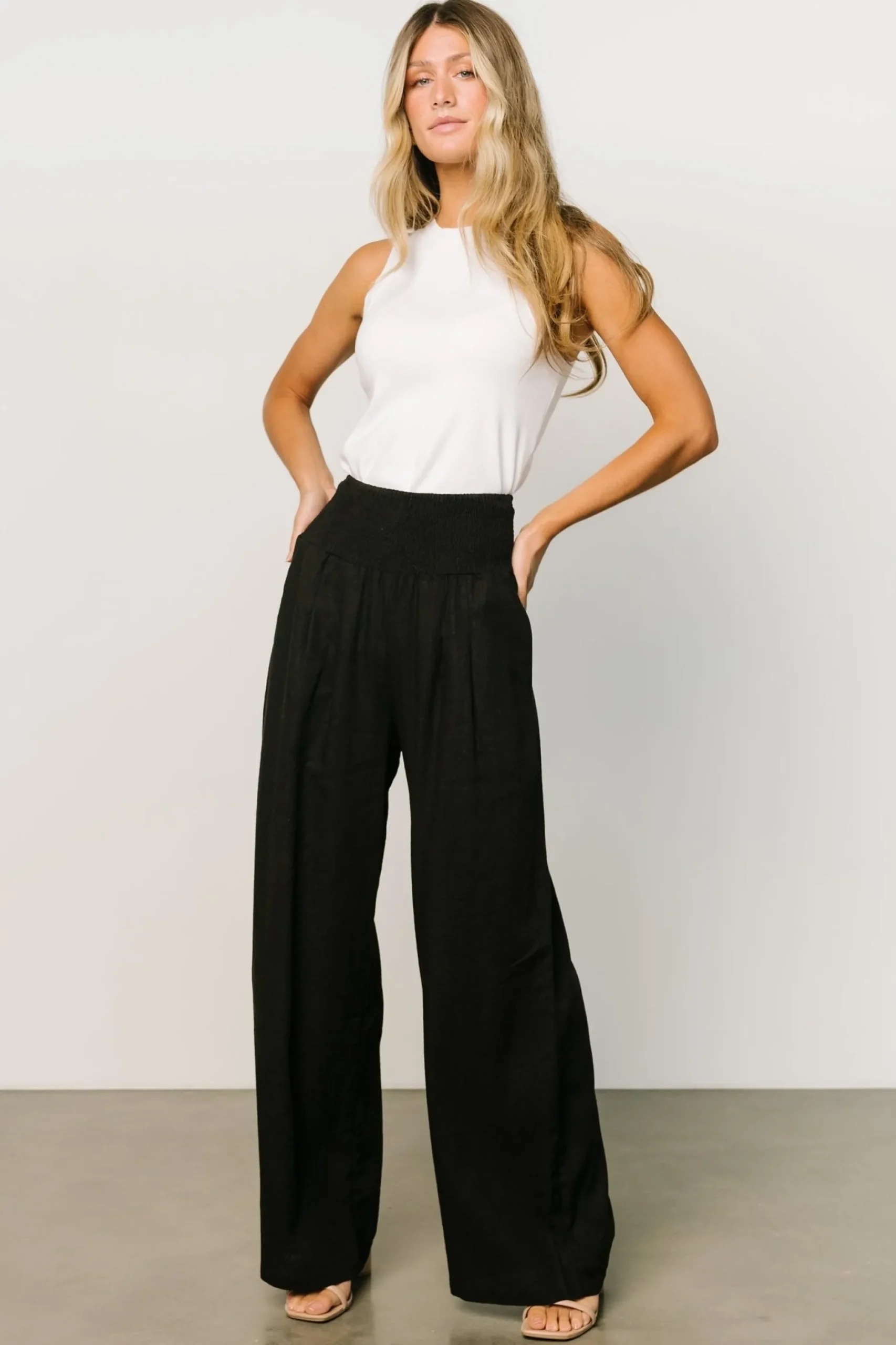 Best Sale Parvati Smocked Waist Pants | BOTTOMS | pants