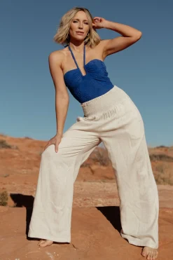 Clearance Parvati Smocked Waist Pants | BOTTOMS | pants