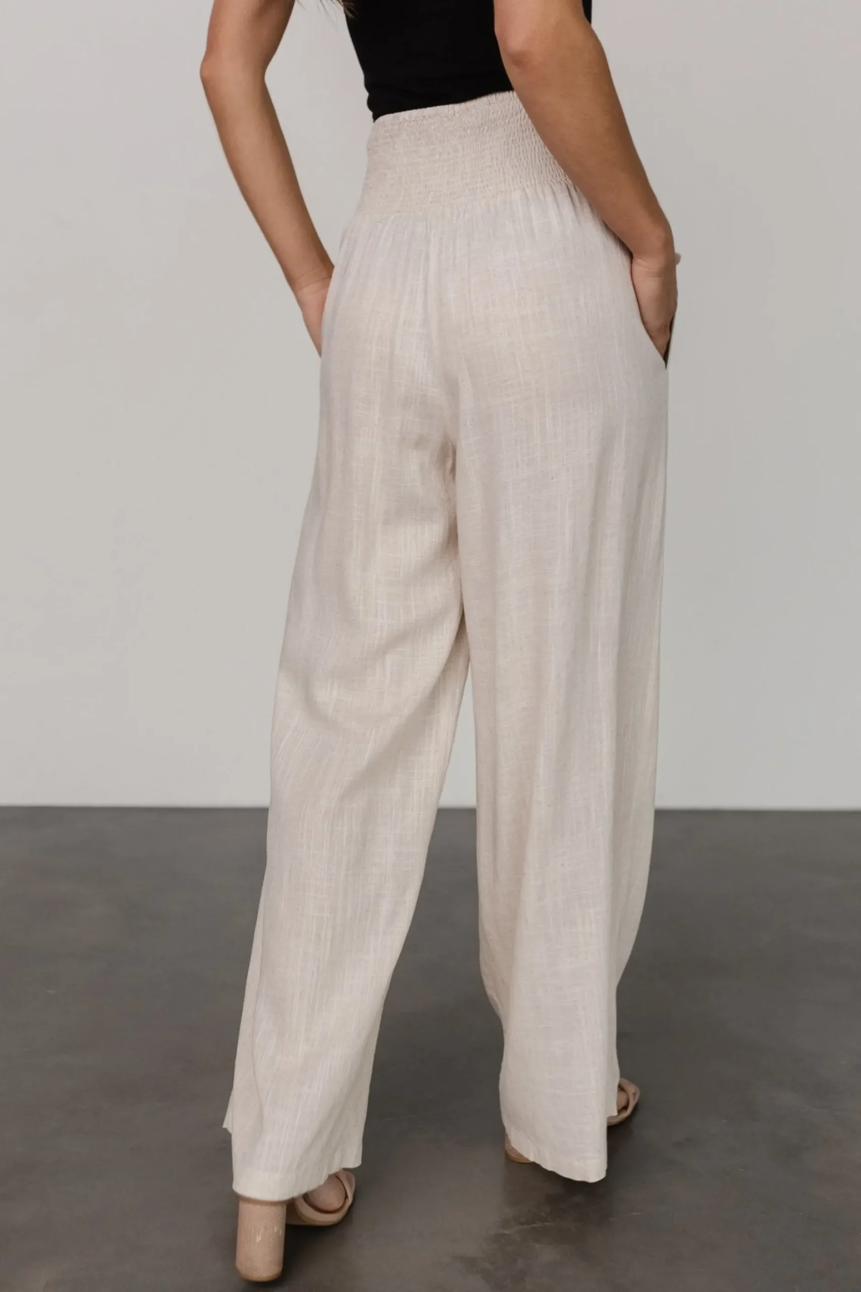 Clearance Parvati Smocked Waist Pants | BOTTOMS | pants