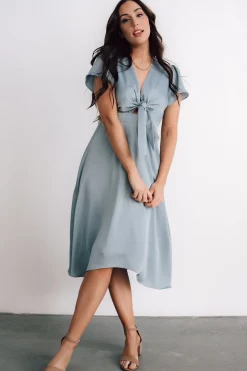 Store Poppy Satin Midi Dress | SALE
