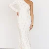 Store Porscha One Shoulder Gown | embellished + sequined