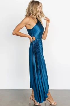Shop Presley One Shoulder Pleated Dress | maxi dresses | midi dresses