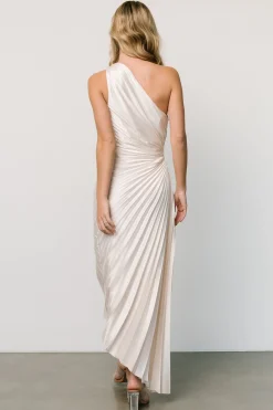 Shop Presley One Shoulder Pleated Dress | maxi dresses | midi dresses