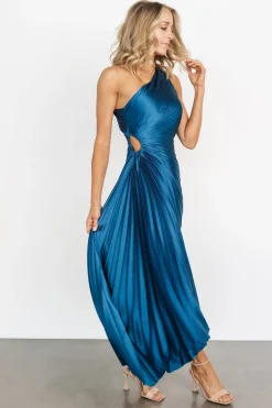Shop Presley One Shoulder Pleated Dress | maxi dresses | midi dresses