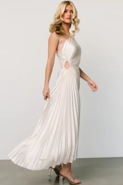 Shop Presley One Shoulder Pleated Dress | maxi dresses | midi dresses