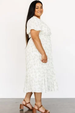 Clearance Prim Pleated Dress | midi dresses