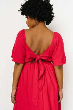 Shop Raquel Back Tie Midi Dress | midi dresses