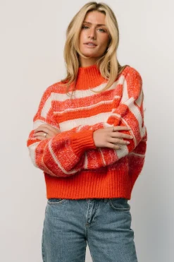 Fashion Robin Striped Knit Sweater | WINTER ESSENTIALS