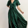 Fashion Sicily Satin Maxi Dress | maxi dresses | WEDDING SUITE