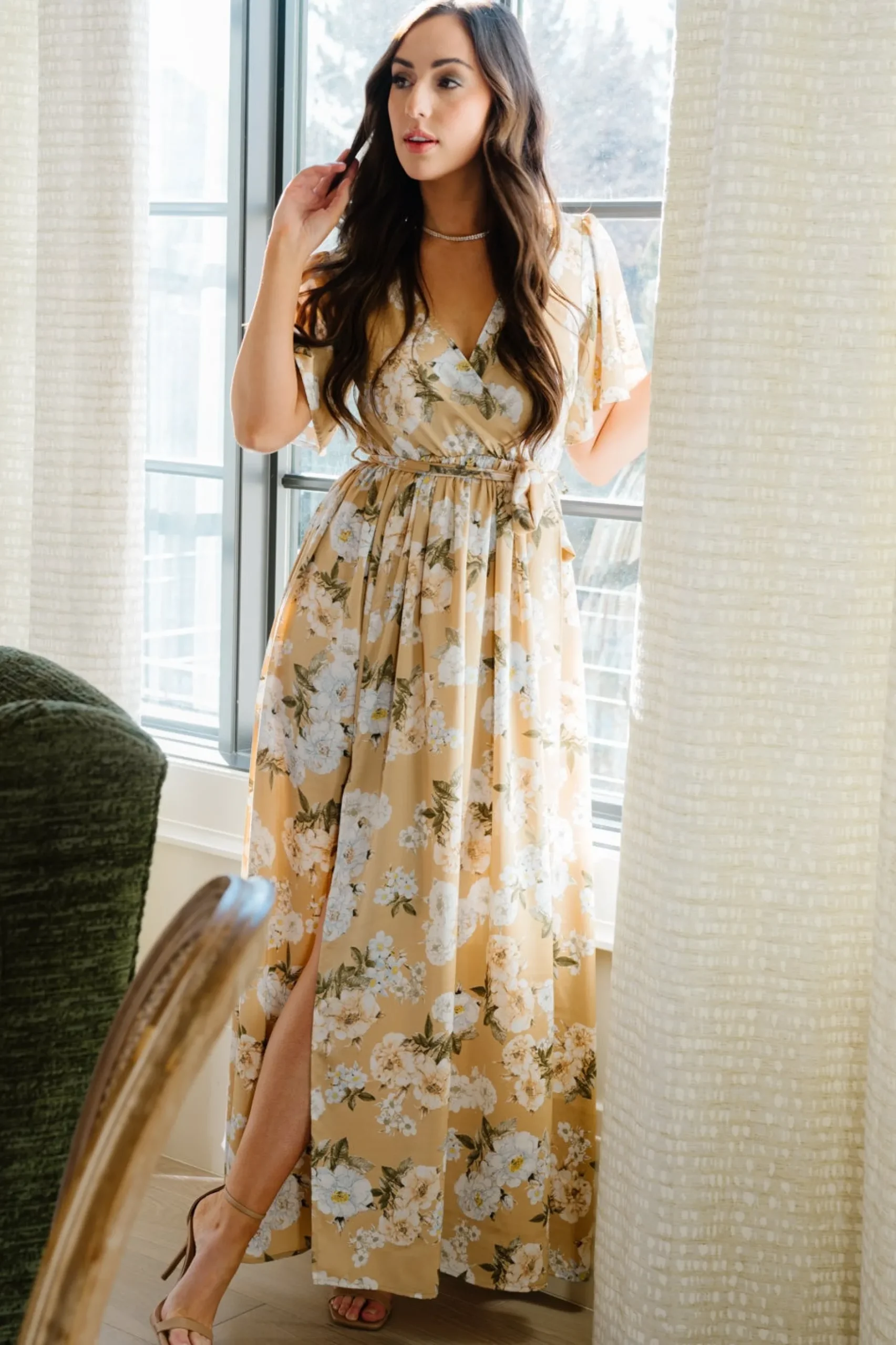 Discount Sicily Satin Maxi Dress | SALE