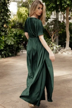 Fashion Sicily Satin Maxi Dress | maxi dresses | WEDDING SUITE