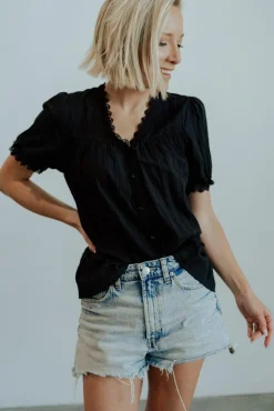 Online Sloane Button Top | blouses + shirts