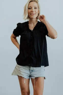 Online Sloane Button Top | blouses + shirts